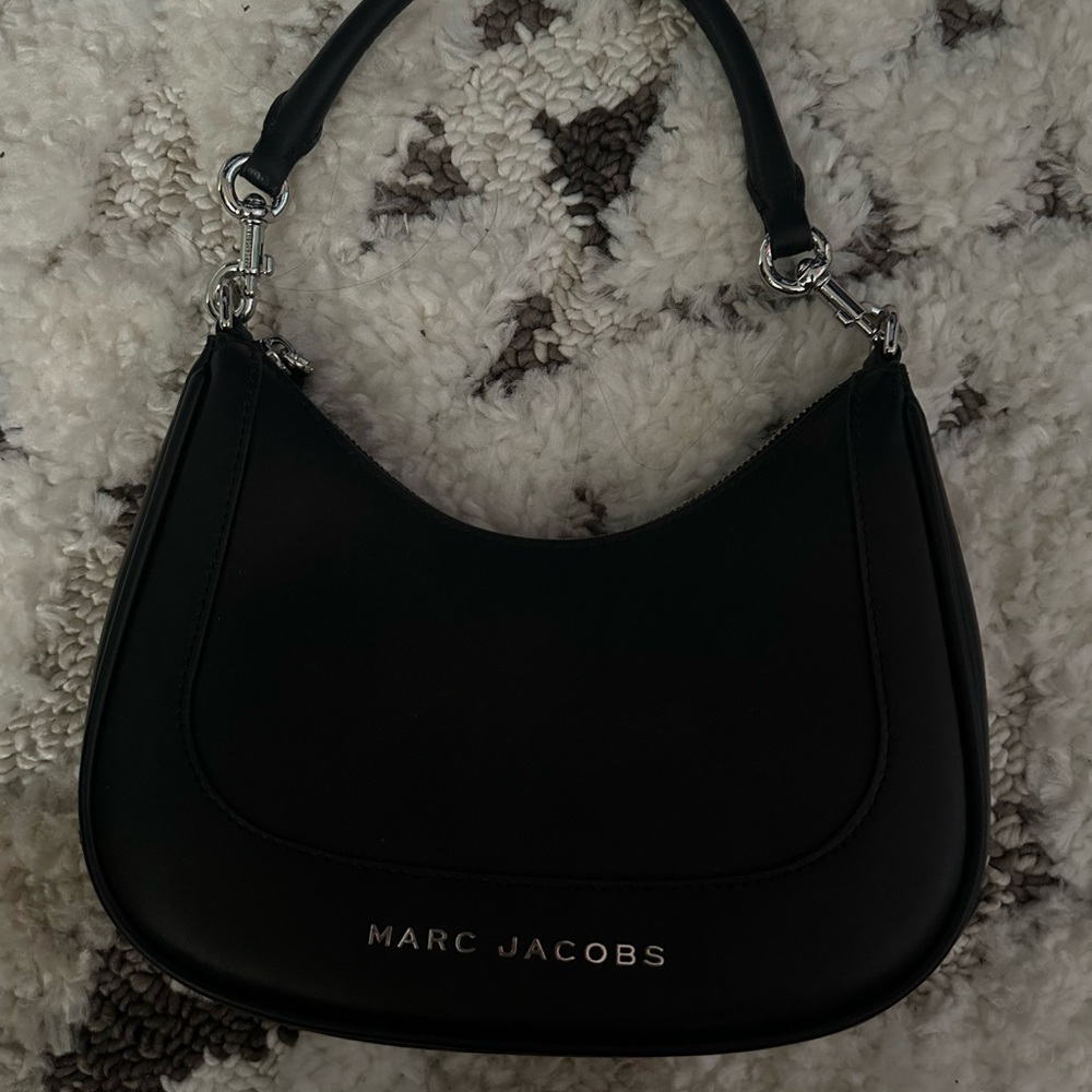 Marc Jacobs Dual Hobo Sleek Black Shoulder Bag